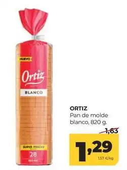 Alimerka Ortiz - pan de molde blanco oferta