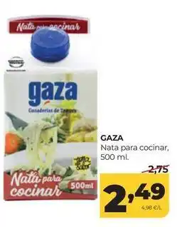 Alimerka Gaza - nata para cocinar oferta