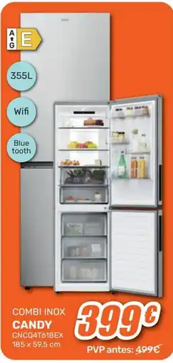 Expert Candy combi inox cncq4t618ex oferta