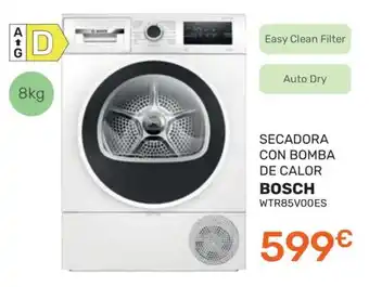 Bosch secadora con bomba de calor WTR85V00ES