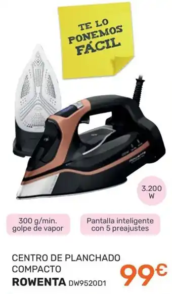 Rowenta centro de planchado compacto dw9520d1