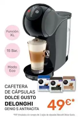 Expert Delonghi cafetera de cápsulas Dolce Gusto Genio S antracita oferta
