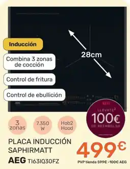 Expert AEG placa inducción saphirmatt ti631q30fz oferta