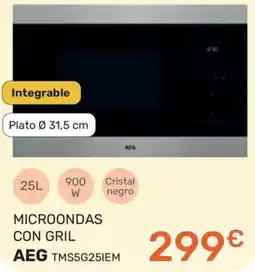 Expert AEG microondas con grill tms5g25iem oferta