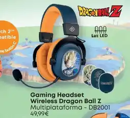 Game Dragon Ball Z Gaming Headset Wireless Multiplataforma - DB2001 oferta