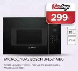 Tien 21 Bosch microondas bfl524mb0 oferta