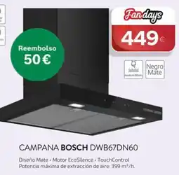 Tien 21 Bosch campana dwb67dn60 oferta