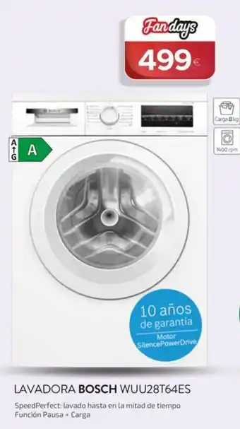 Lavadora Bosch WUU28T64ES
