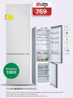 Tien 21 Bosch combi KGN392LDC oferta