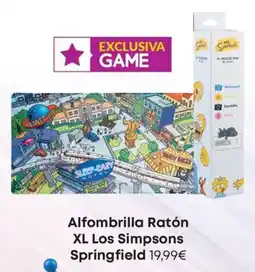 Game Los simpsons alfombrilla ratón xl springfield oferta