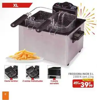 GiFi Freidora Inox 5 L oferta