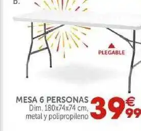 GiFi Mesa 6 Personas oferta