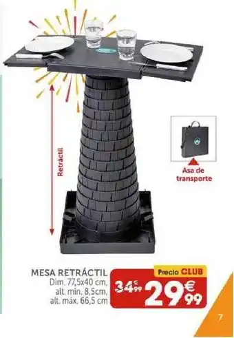 GiFi Mesa Retráctil oferta