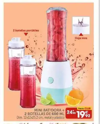 GiFi Mini Batidora + 2 Botellas De 600 Ml oferta