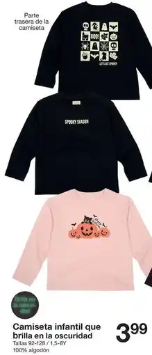 Zeeman Zeeman - camiseta infantil que brilla en la oscuridad oferta