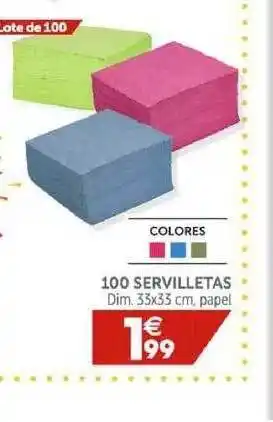 GiFi 100 Servilletas 33x33cm oferta