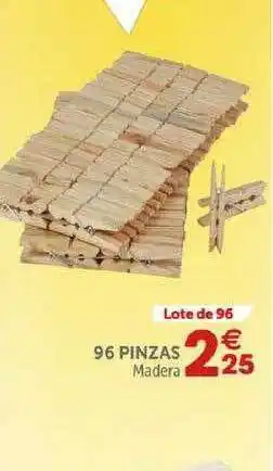GiFi 96 Pinzas Madera oferta