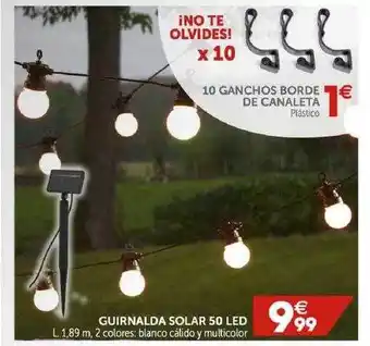 GiFi Guirnalda Solar 50 Led oferta