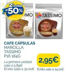 Supermercados La Despensa Tassimo cafe cápsulas marcilla oferta