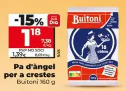 Maxi Dia Buitoni pa d'àngel per a crestes oferta