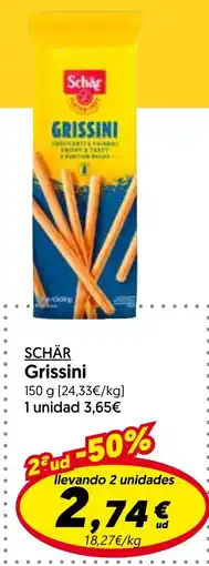 Hiper Usera Schär Grissini oferta
