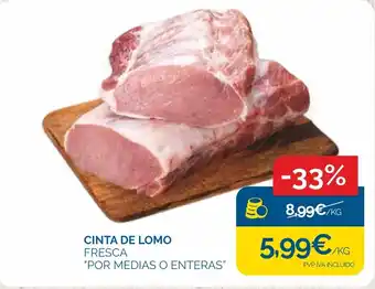 Cinta de lomo fresca
