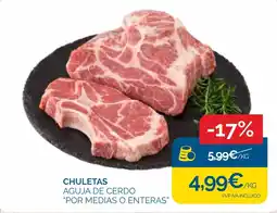 Cash Ecofamilia Chuletas aguja de cerdo oferta