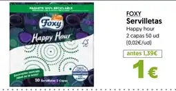 Hiper Usera Foxy servilletas oferta