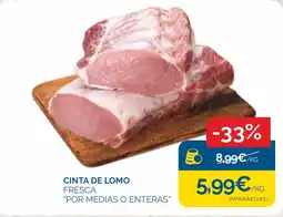 Supermercados La Despensa Cinta de lomo fresca oferta