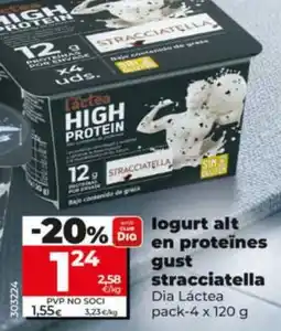 Maxi Dia Dia Láctea logurt alt en proteïnes gust stracciatella oferta