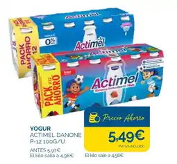 Cash Ecofamilia Actimel Danone oferta