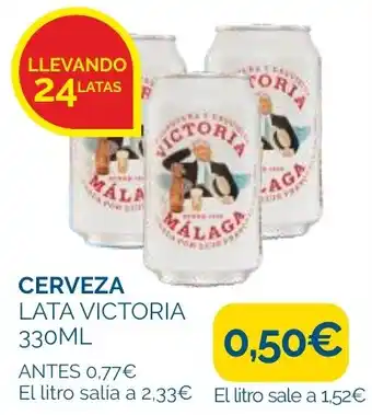 Cerveza lata victoria