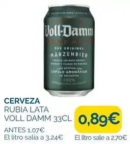 Supermercados La Despensa Cerveza rubia lata voll damm oferta