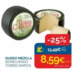 Cash Ecofamilia Torrecampos queso mezcla semicurado oferta