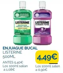 Supermercados La Despensa listerine enjuague bucal oferta