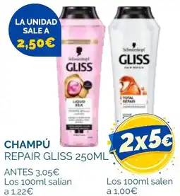Supermercados La Despensa Gliss champú repair oferta