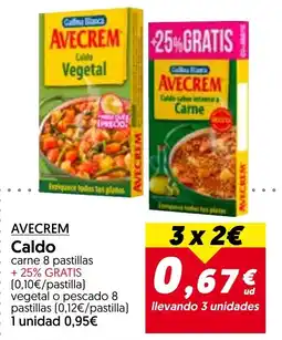 Hiper Usera Avecrem caldo oferta