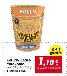 Hiper Usera Gallina Blanca Yatekomo oferta