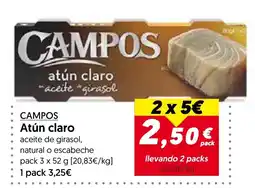 Hiper Usera Campos atún claro oferta