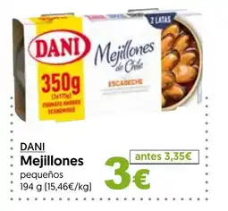 Hiper Usera DANI mejillones pequeños oferta