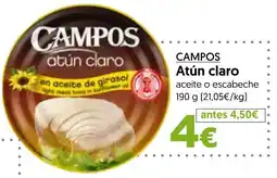 Hiper Usera Campos atún claro oferta