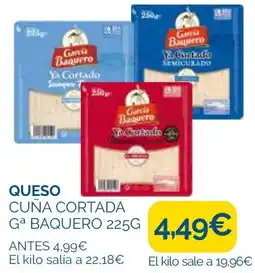 Supermercados La Despensa Garcia Baquero queso cuña cortada oferta