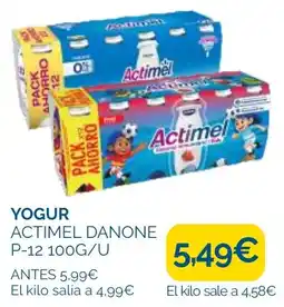 Supermercados La Despensa Actimel Danone oferta