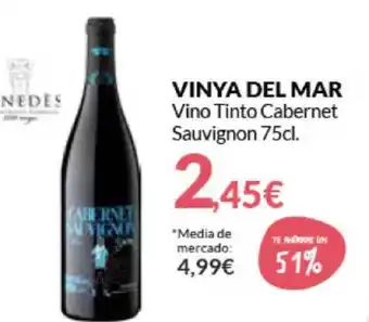 PrimaPrix Vinya Del Mar Vino Tonto Cabernet Sauvignon 75cl. oferta
