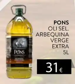 Plusfresc Pons oli sel. arbequina verge extra oferta