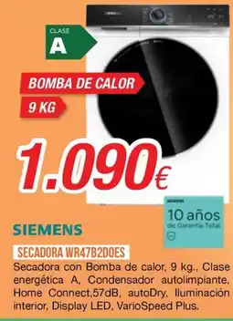 Expert Siemens secadora wr47b2does oferta