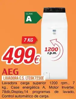 Expert AEG lavadora c.s. lte6k7230e oferta