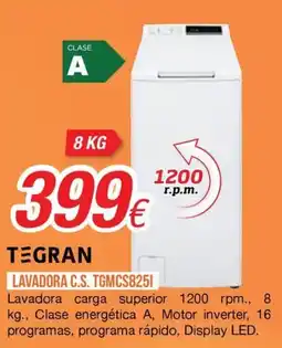 Expert Tegran lavadora c.s. tgmcs825i oferta