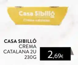 Plusfresc Casa Sibilló crema catalana oferta
