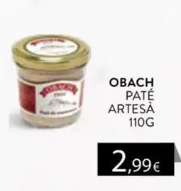 Plusfresc Obach paté artesà oferta